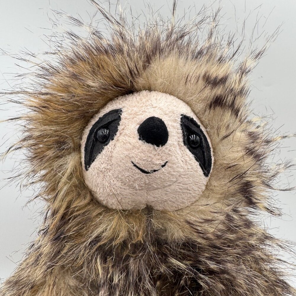 Jellycat London Cyril The Sloth Fluffy Long Hair Plush Shaggy Stuffed Animal